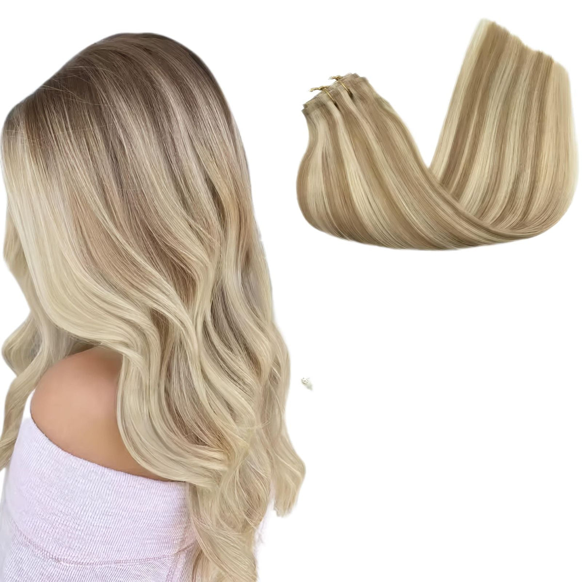 Natural Hair Weft for Weaving