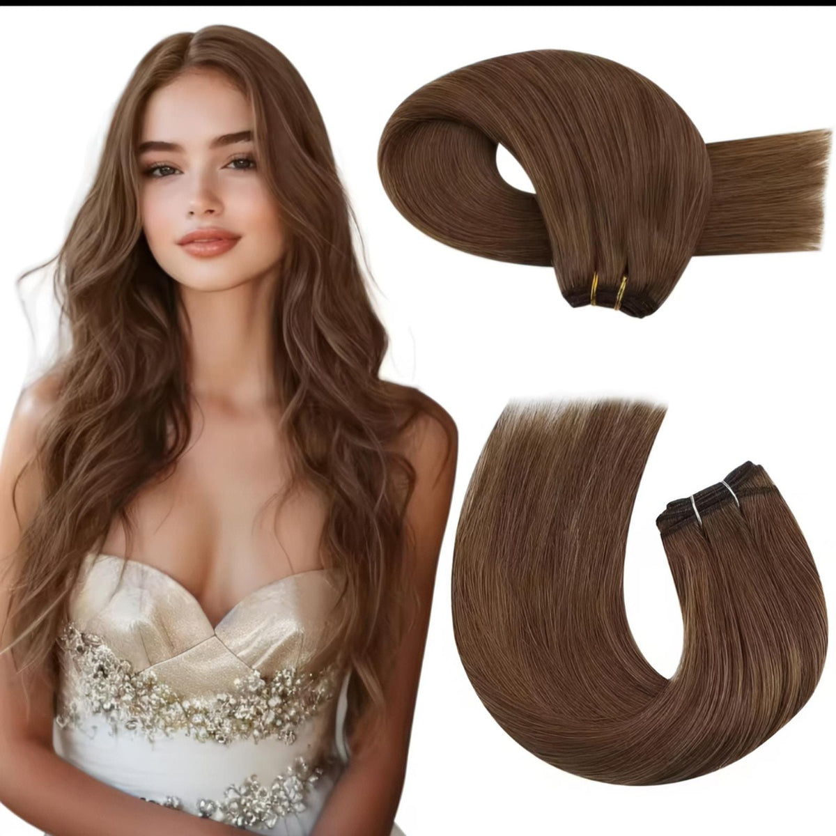 Natural Hair Weft for Weaving