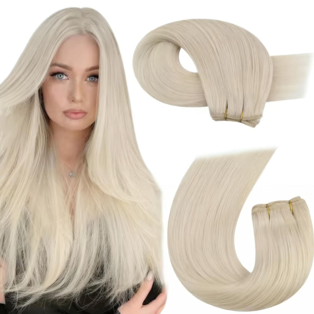 Natural Hair Weft for Weaving