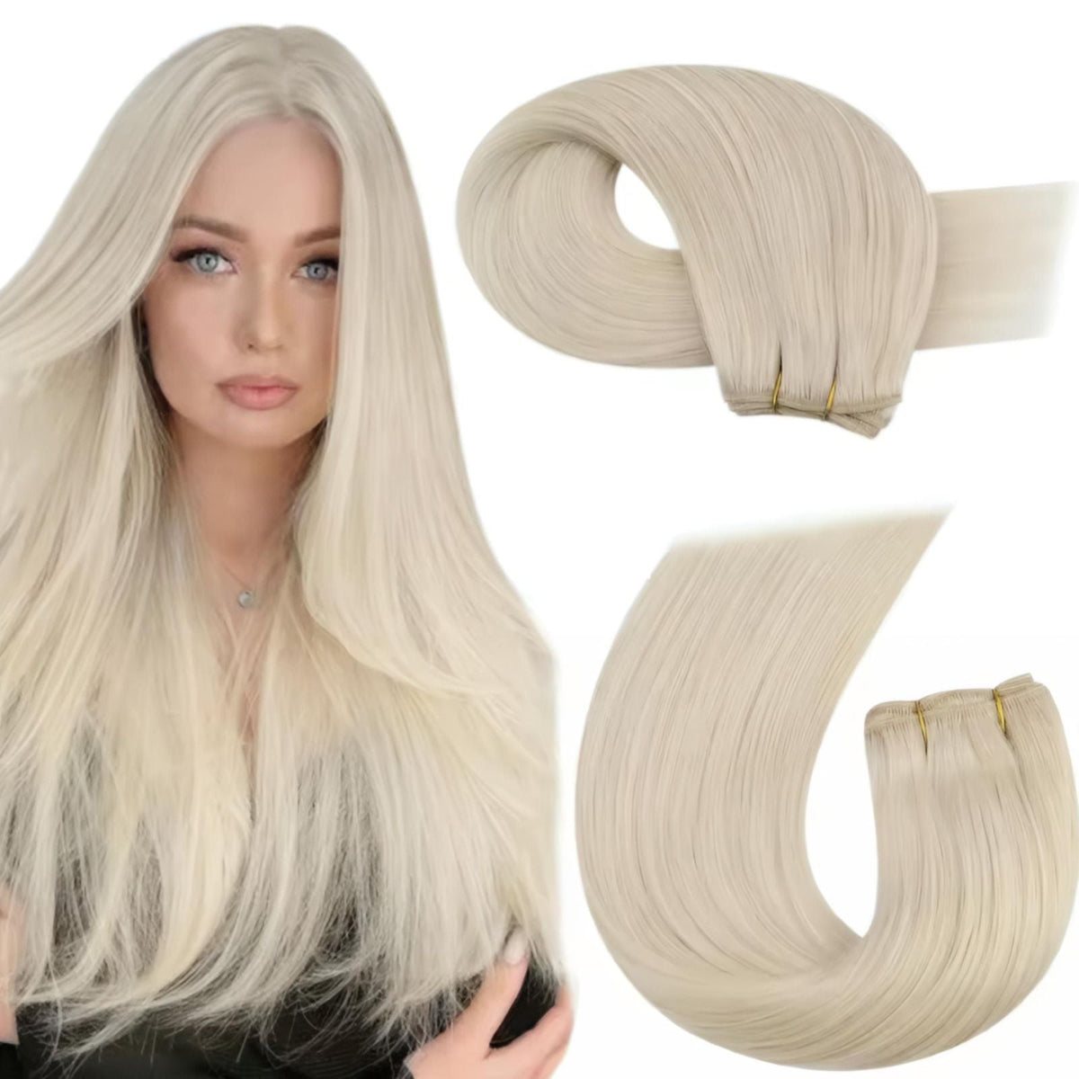 Natural Hair Weft for Weaving