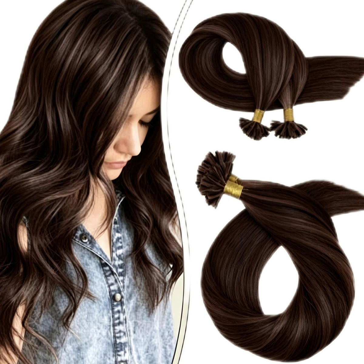 Keratin-Bonded Mega Hair