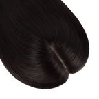 Human Hair Topper without Fringe - Silk Base