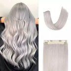 Tic-Tac Snap Clip Topper with Invisible Wire - Natural Human Hair