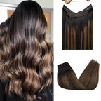 Tic-Tac Snap Clip Topper with Invisible Wire - Natural Human Hair