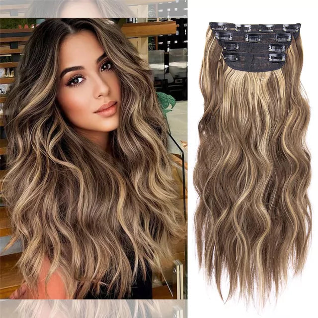 Organic Human Hair Weft Set - Snap Clip