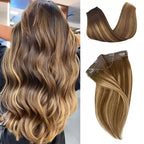 Tic-Tac Snap Clip Topper with Invisible Wire - Natural Human Hair