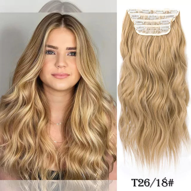 Organic Human Hair Weft Set - Snap Clip