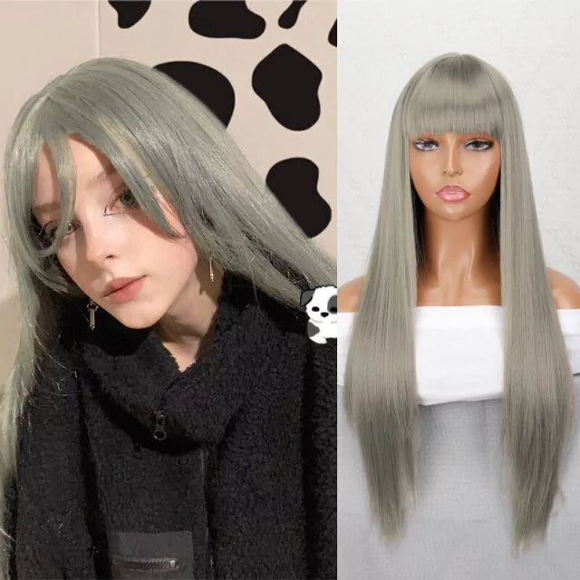 Straight Wig with Front Lace