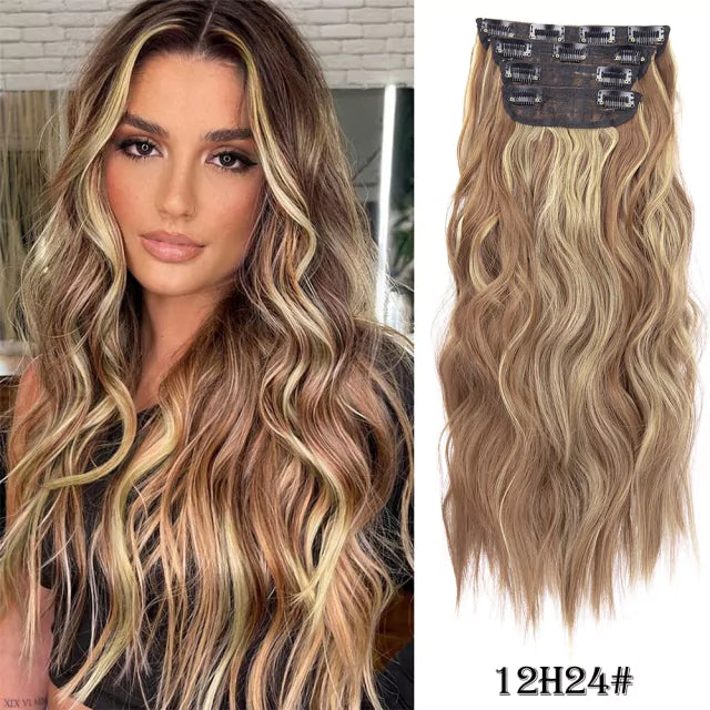 Organic Human Hair Weft Set - Snap Clip