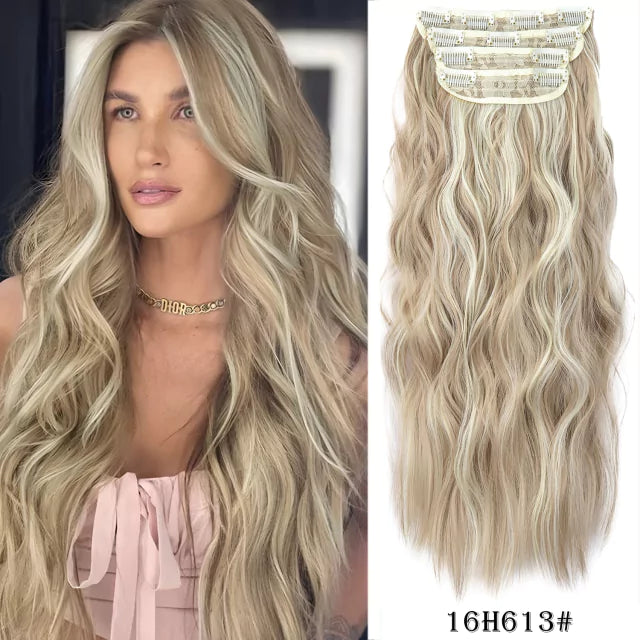 Organic Human Hair Weft Set - Snap Clip