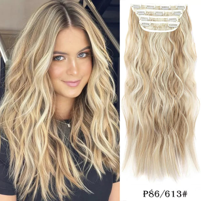 Organic Human Hair Weft Set - Snap Clip