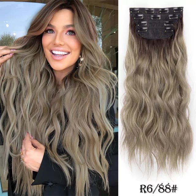 Organic Human Hair Weft Set - Snap Clip