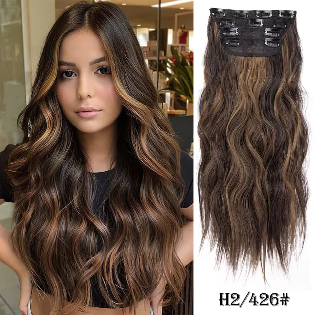 Organic Human Hair Weft Set - Snap Clip