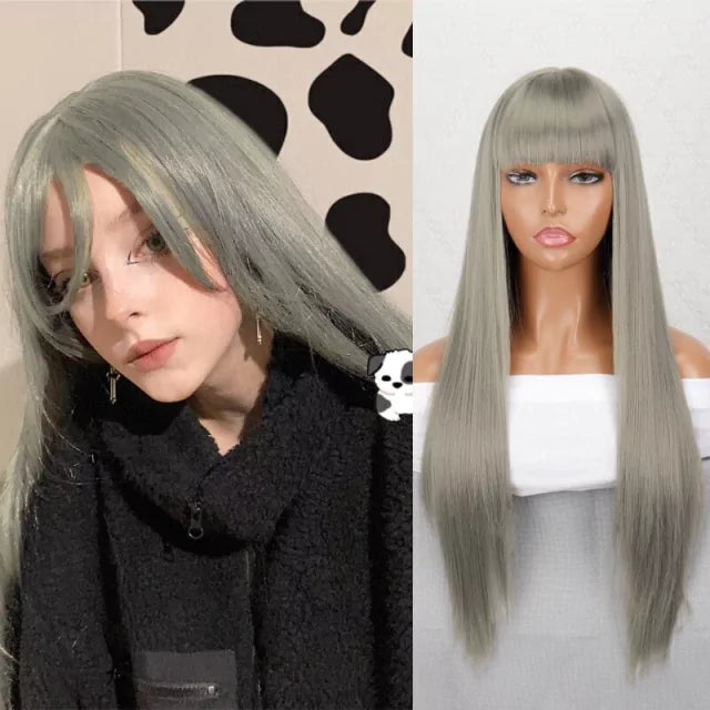 Straight Wig with Front Lace