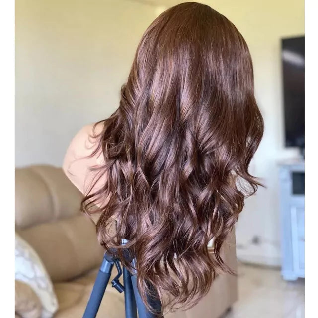 Long Humanized Fiber Lace Wig