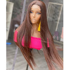 Long Humanized Fiber Lace Wig