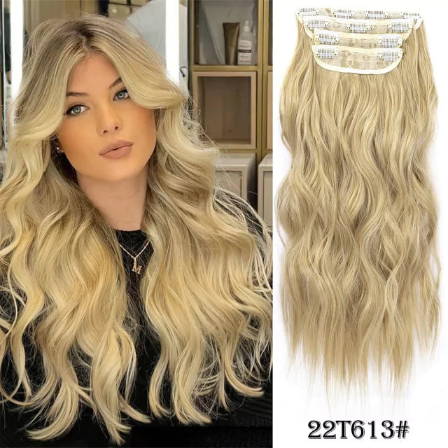 Organic Human Hair Weft Set - Snap Clip