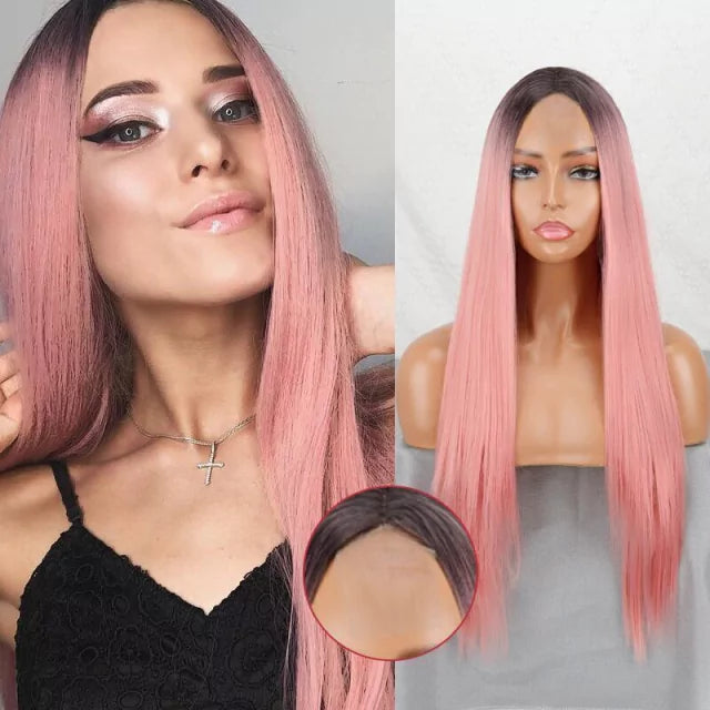 Straight Wig with Front Lace