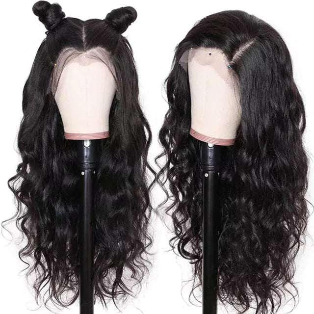 Long Humanized Fiber Lace Wig
