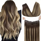 Tic-Tac Snap Clip Topper with Invisible Wire - Natural Human Hair