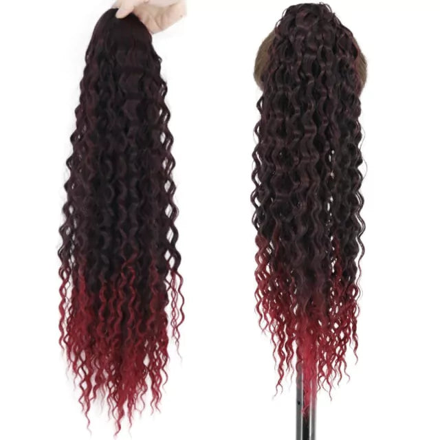 Organic Curly Ponytail - 65cm with Elastic