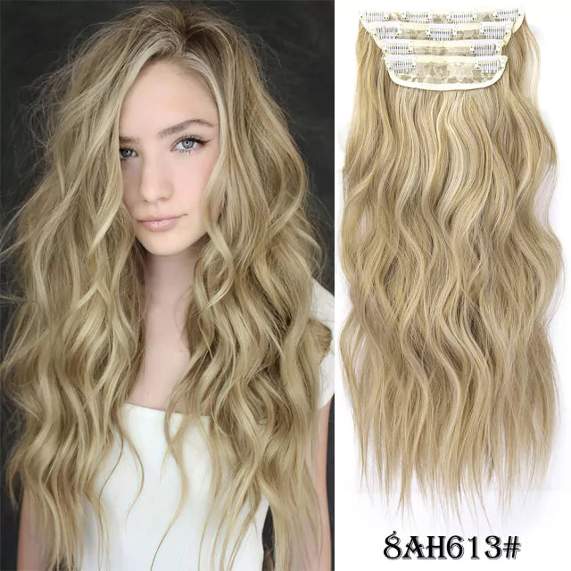 Organic Human Hair Weft Set - Snap Clip