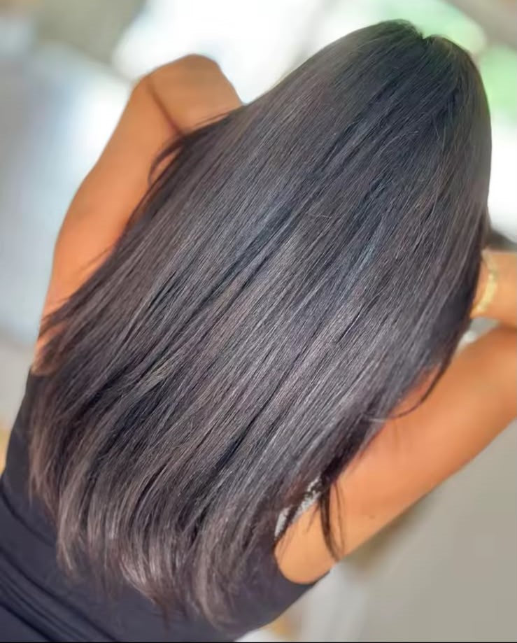 Human Hair Topper - Silk Base with Micro-Skin, Glue-On