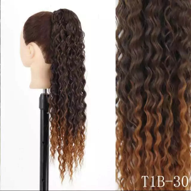 Organic Curly Ponytail - 65cm with Elastic