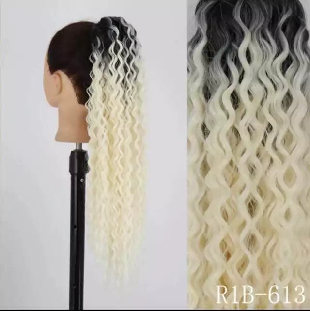 Organic Curly Ponytail - 65cm with Elastic