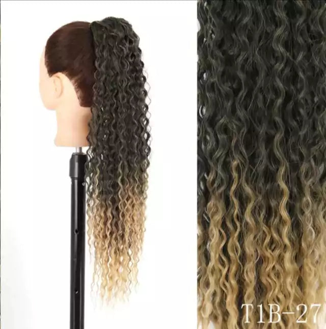 Organic Curly Ponytail - 65cm with Elastic