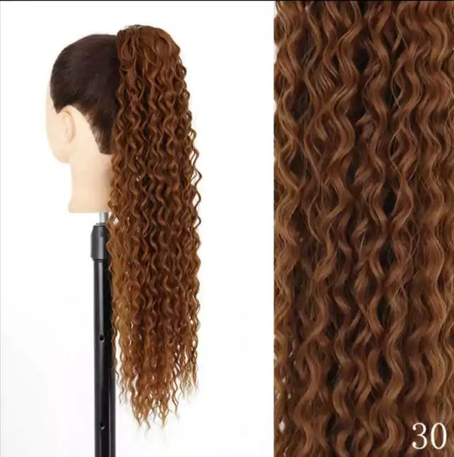 Organic Curly Ponytail - 65cm with Elastic