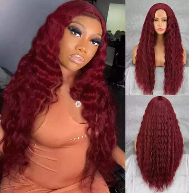 Long Curly Wig with Front Coverage