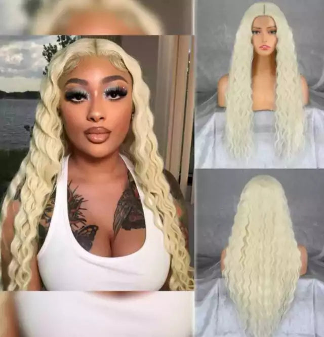 Long Curly Wig with Front Coverage