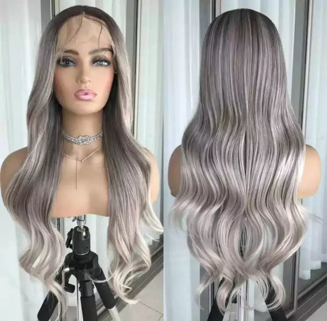 Premium Fiber Lace Wig - Free Part