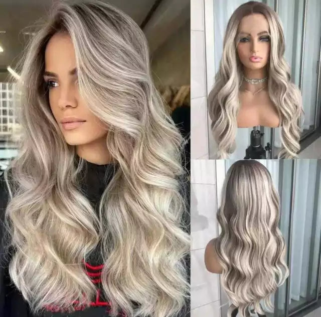 Premium Fiber Lace Wig - Free Part