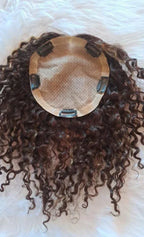 Curly Human Hair Topper - Custom