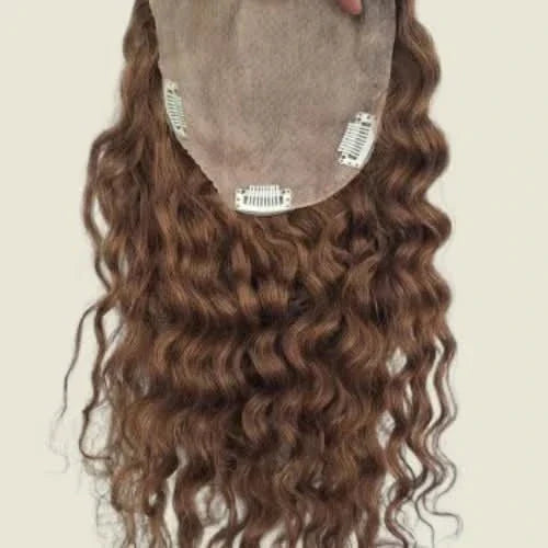 Curly Human Hair Topper - Custom