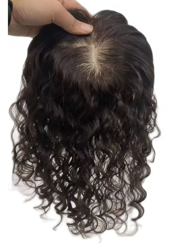 Human Hair Topper - Lace Base