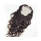 Human Hair Topper without Fringe - Silk Base