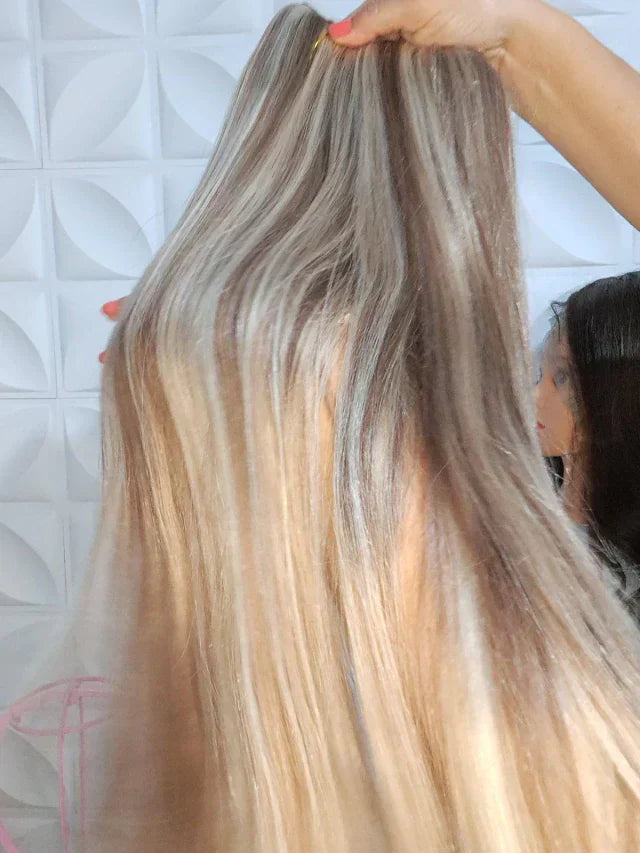Tic-Tac Snap Clip Topper with Invisible Wire - Natural Human Hair