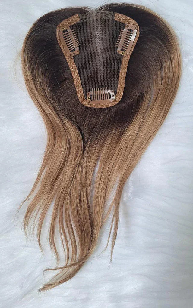 Fringe Topper - Silk Base, Free Part