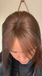 Fringe Topper - Silk Base, Free Part