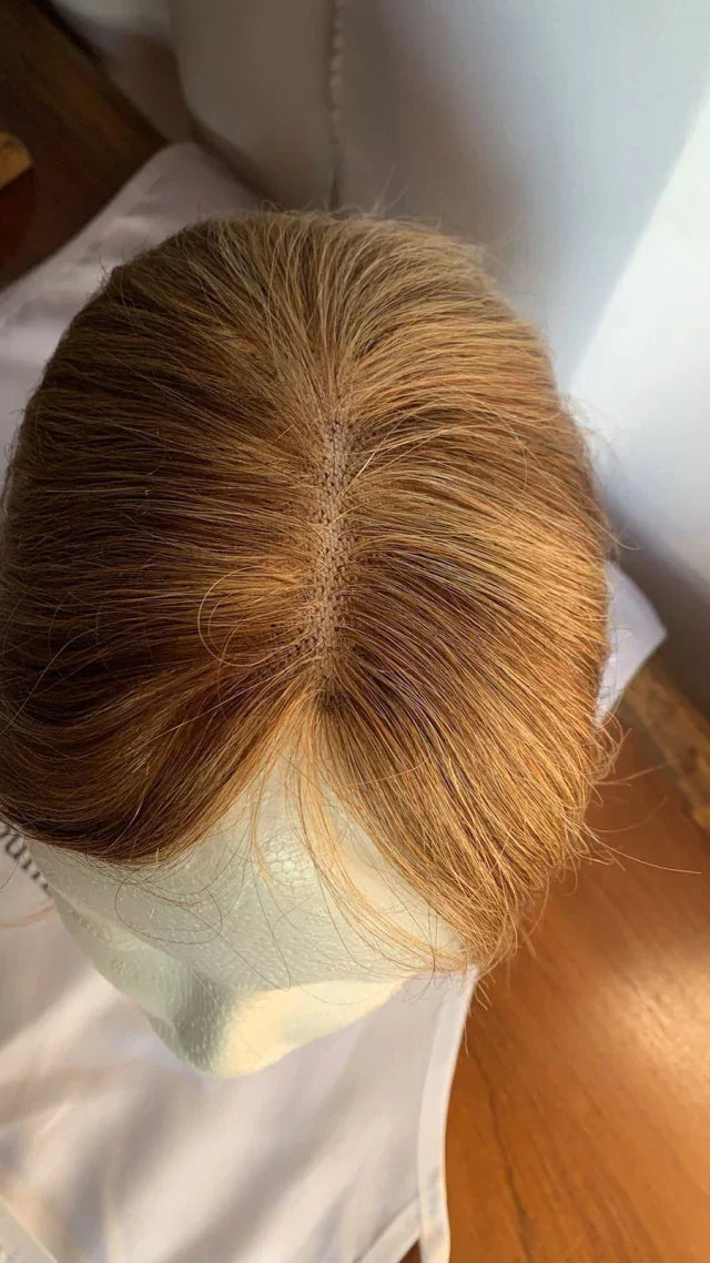Fringe Topper - Silk Base, Free Part