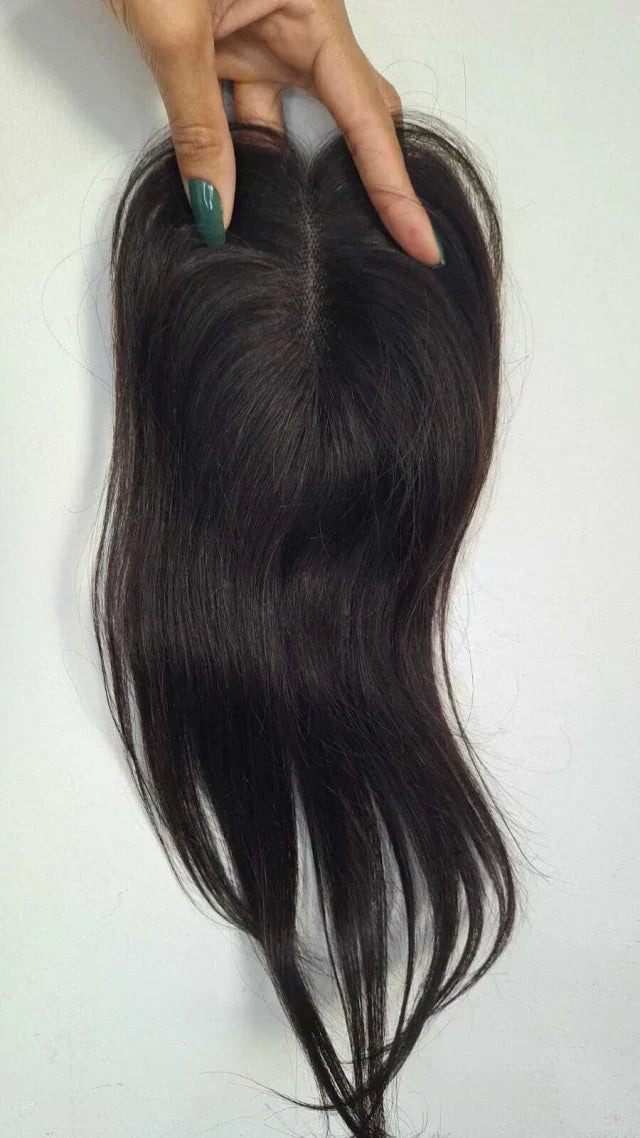 Fringe Topper - Silk Base, Free Part