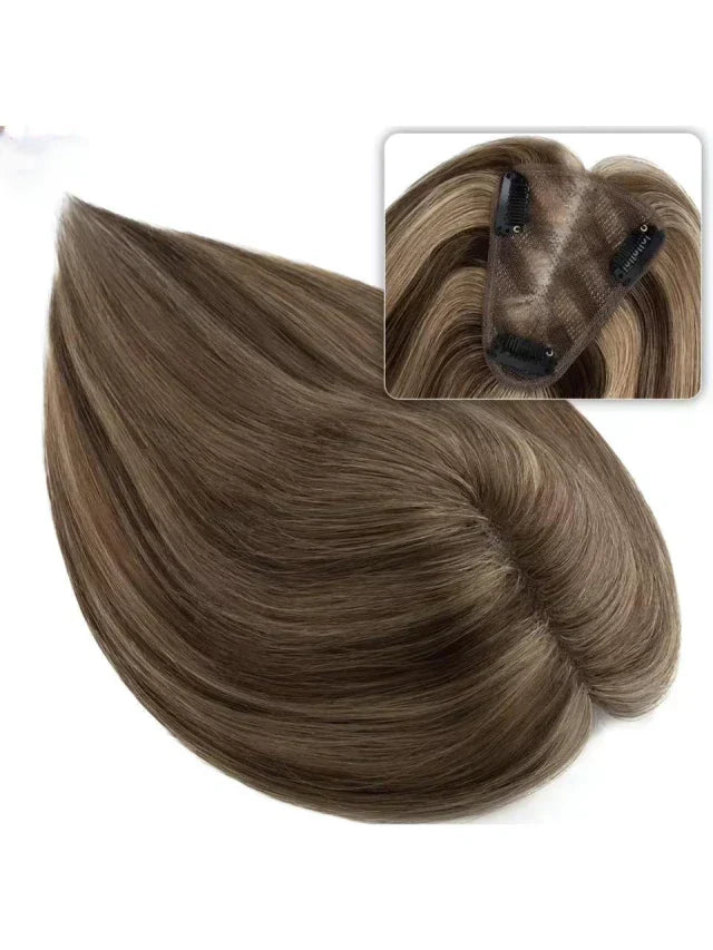 Fringe Topper - Silk Base, Free Part